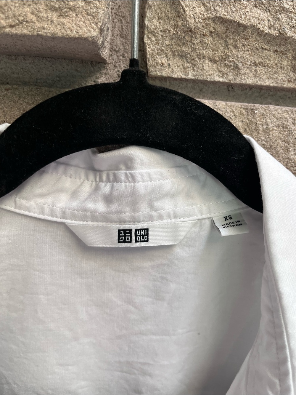 Uniqlo oversized double pocket white button up cotton shirt XS - Picture 5 of 14